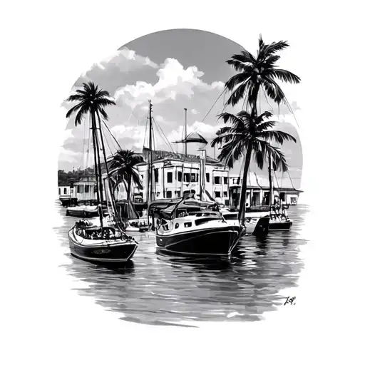 Willemstad curacao and the brigge tattoo design idea