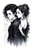 soulmate love eternal matching for couple morse code tattoo design idea