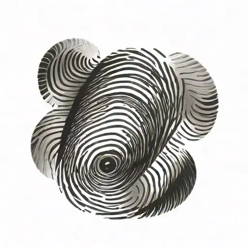 Fingerprint tattoo design idea