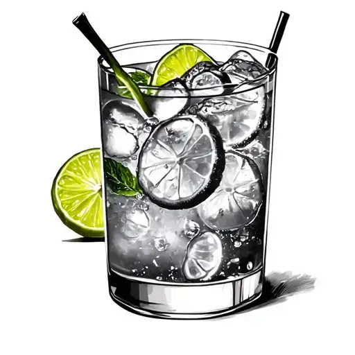 Gin And Tonic tattoo design idea