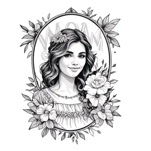 Memorial Mom tattoo design idea