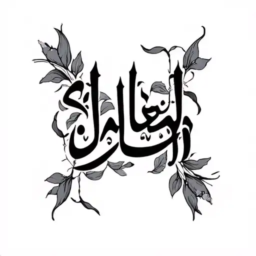 "Shah" Text Farsi tattoo design idea