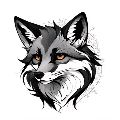 Virgo Fox tattoo design idea