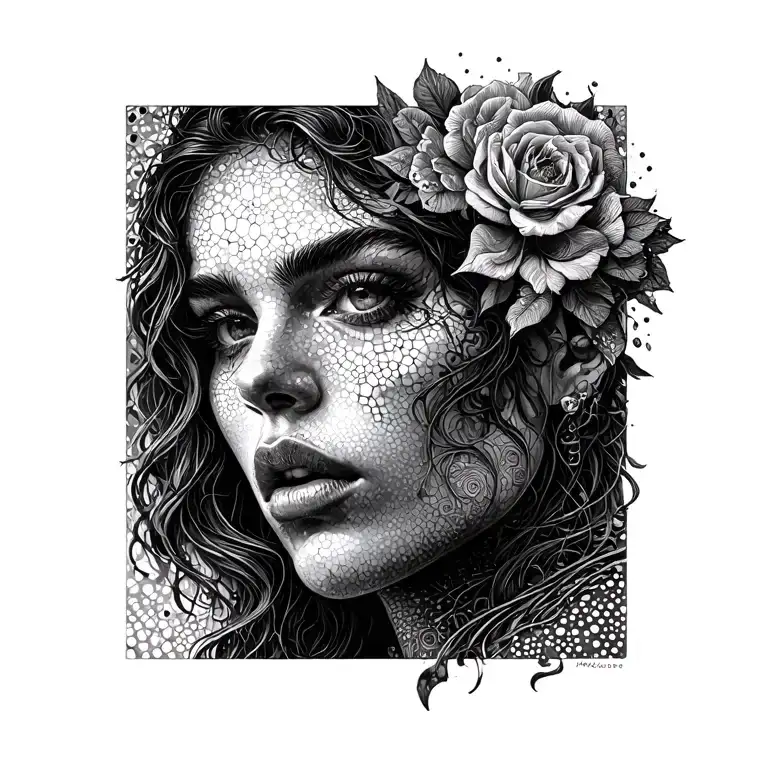 risk rich with diec tattoo design idea