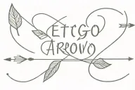 Let go and Let God with arrow design tattoo design idea