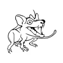 rat fink tattoo design idea