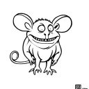rat fink tattoo design idea