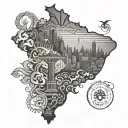 brazil tattoo design idea