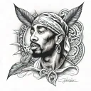 Tupac Shakur tattoo design idea