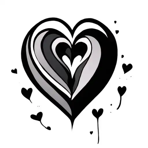 unconditional love symbol tattoo design idea