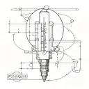 A tattoo design incorporating elements of engineering or electricity as a nod to the name Edison tattoo design idea
