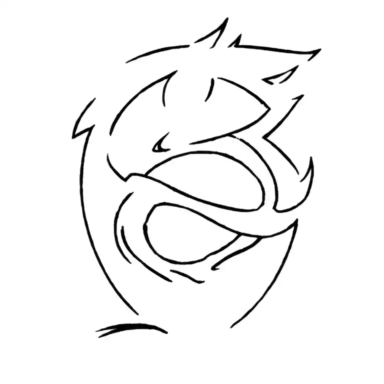 bleach Naruto one piece Dragon Ball z logos combined  tattoo design idea
