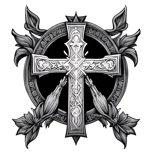 Eastern Orthodox Cross for Hand Tattoo tattoo design idea
