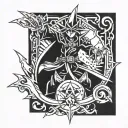 yugioh time wizard tattoo design idea