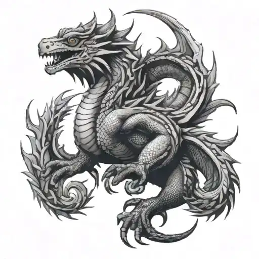 Basilisk tattoo design idea
