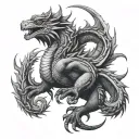 Basilisk tattoo design idea