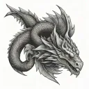 Basilisk tattoo design idea