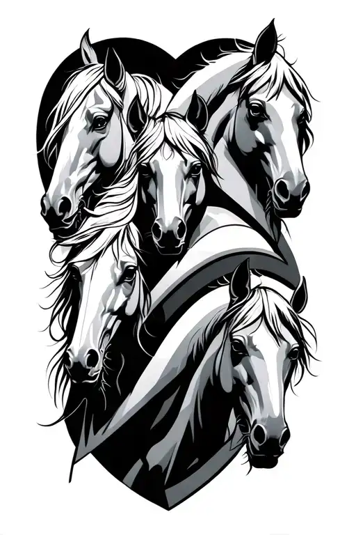 four horsemen tattoo design idea