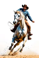 man riding bucking horse tattoo design idea