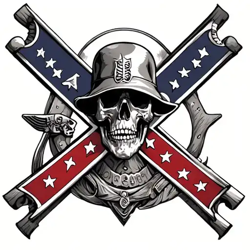 Confederate tattoo design idea