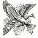 Dove Wings tattoo design idea