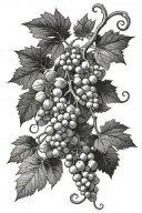 Grape Vine tattoo design idea