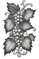 Grape Vine tattoo design idea