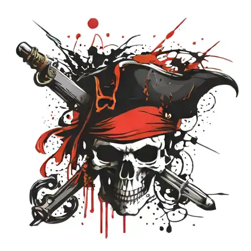 pirates of the caribbean tattoo design idea