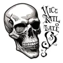 Vic Rattlehead tattoo design idea