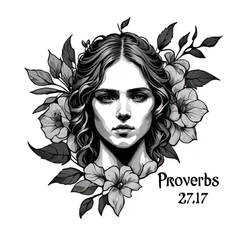 proverbs 27:17 tattoo design idea