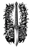 sword tattoo design idea