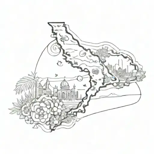 philippines meets texas tattoo design idea