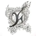 Yahweh in semi colon tattoo design idea