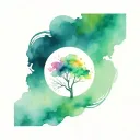 Lonely tattoo design idea