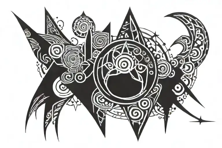 witchy tattoo design idea