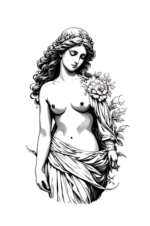 Aphrodite full body shoulder tattoo tattoo design idea