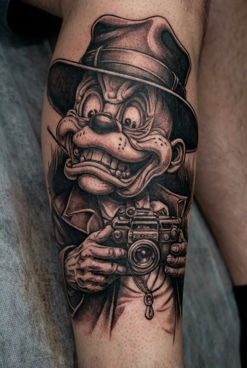 Disney gangster tattoo design idea