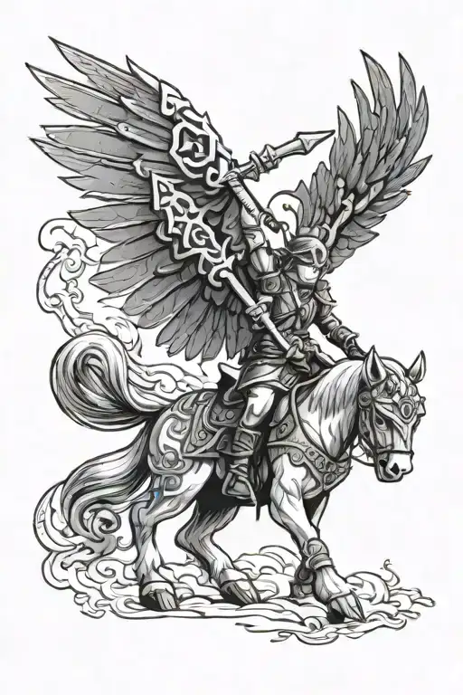 the legend of zelda twilight princess tattoo design idea