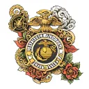 Marine Corps tattoo design idea