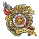 Marine Corps tattoo design idea
