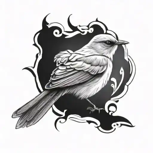 Nightingale tattoo design idea