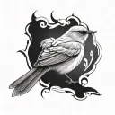 Nightingale tattoo design idea