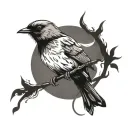 Nightingale tattoo design idea