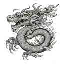 vietnamese Dragon tattoo design idea