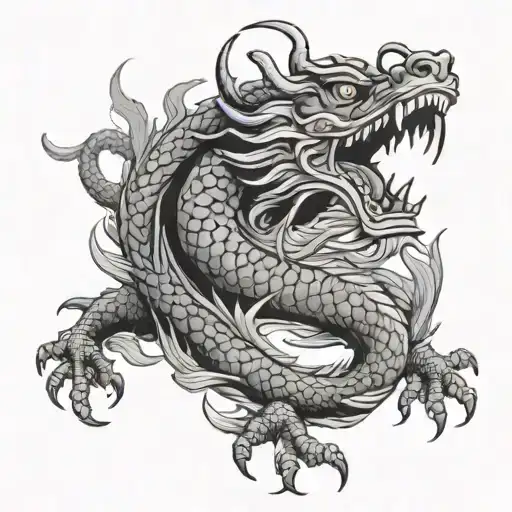 vietnamese Dragon tattoo design idea