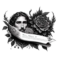 Matthew 6:34 tattoo design idea