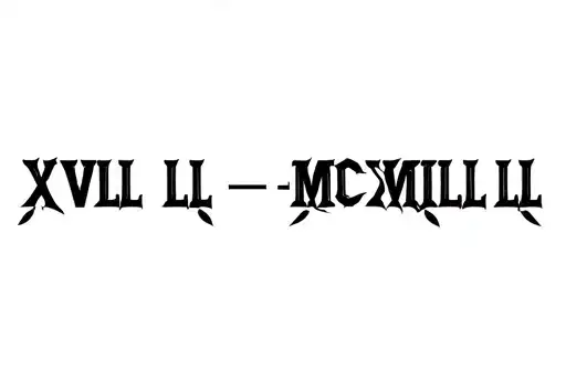 "XVll - lll -MCMLXVll" tattoo design idea