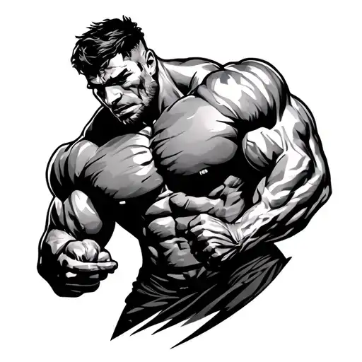 Powerlifting tattoo design idea