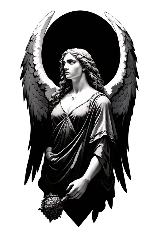 Angel Raphael tattoo design idea