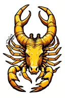Scorpio taurus sign tattoo design idea